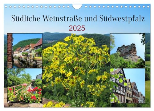 Südliche Weinstraße und Südwestpfalz (Wandkalender 2025 DIN A4 quer), CALVENDO Monatskalender von CALVENDO