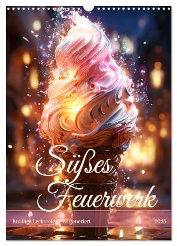 Süßes Feuerwerk (Wandkalender 2025 DIN A3 hoch), CALVENDO Monatskalender von CALVENDO