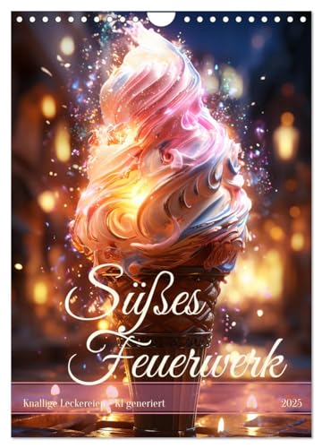 Süßes Feuerwerk (Wandkalender 2025 DIN A4 hoch), CALVENDO Monatskalender von CALVENDO