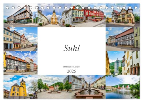 Suhl Impressionen (Tischkalender 2025 DIN A5 quer), CALVENDO Monatskalender von CALVENDO