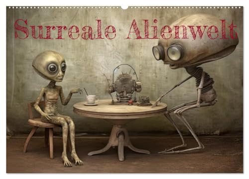 Surreale Alienwelt (Wandkalender 2026 DIN A2 quer), CALVENDO Monatskalender von CALVENDO
