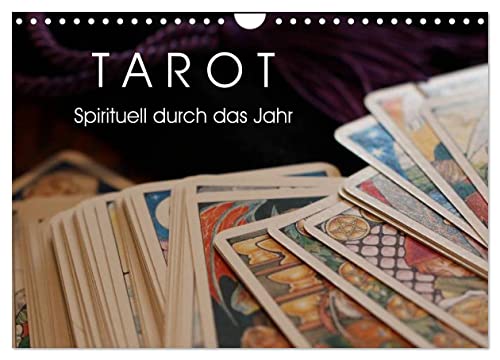 Tarot. Spirituell durch das Jahr (Wandkalender 2025 DIN A4 quer), CALVENDO Monatskalender von CALVENDO