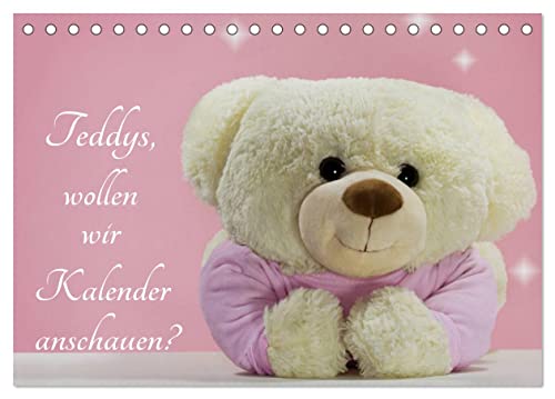 Teddys, wollen wir Kalender anschauen? (Tischkalender 2025 DIN A5 quer), CALVENDO Monatskalender von CALVENDO
