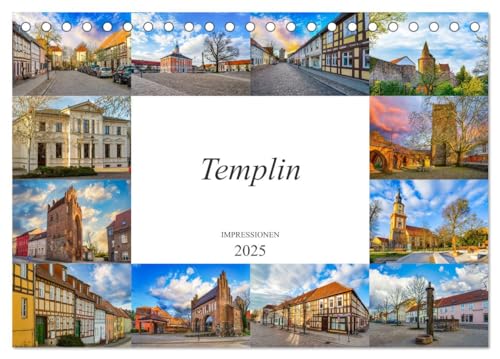 Templin Impressionen (Tischkalender 2025 DIN A5 quer), CALVENDO Monatskalender von CALVENDO