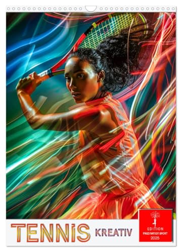 Tennis kreativ (Wandkalender 2025 DIN A3 hoch), CALVENDO Monatskalender von CALVENDO
