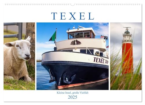Texel - Kleine Insel, große Vielfalt (Wandkalender 2025 DIN A2 quer), CALVENDO Monatskalender von CALVENDO