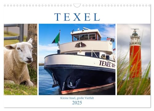 Texel - Kleine Insel, große Vielfalt (Wandkalender 2025 DIN A3 quer), CALVENDO Monatskalender von CALVENDO