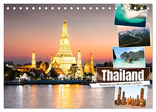 Thailand - Postkarten aus dem Land des Lächelns (Tischkalender 2025 DIN A5 quer), CALVENDO Monatskalender von CALVENDO