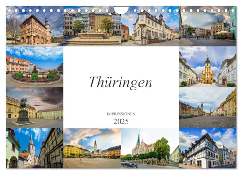 Thüringen Impressionen (Wandkalender 2025 DIN A4 quer), CALVENDO Monatskalender von CALVENDO