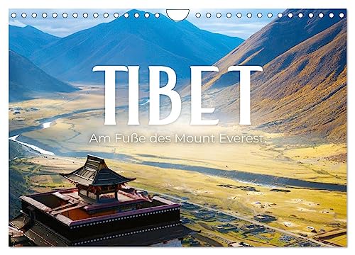Tibet - Am Fuße des Mount Everest. (Wandkalender 2025 DIN A4 quer), CALVENDO Monatskalender von CALVENDO