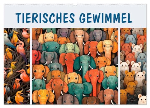 Tierisches Gewimmel (Wandkalender 2025 DIN A2 quer), CALVENDO Monatskalender von CALVENDO