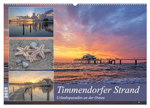 Timmendorfer Strand - Urlaubsparadies an der Ostsee (Wandkalender 2025 DIN A2 quer), CALVENDO Monatskalender von CALVENDO