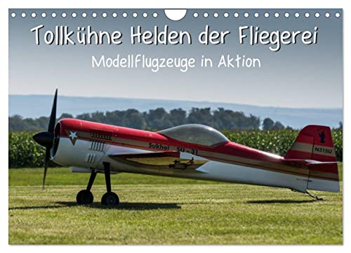 Tollkühne Helden der Fliegerei - Modellflugzeuge in Aktion (Wandkalender 2025 DIN A4 quer), CALVENDO Monatskalender von CALVENDO