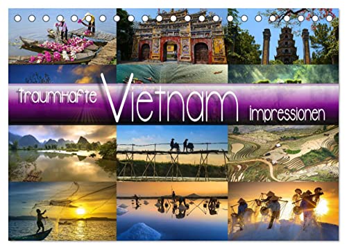 Traumhafte Vietnam Impressionen (Tischkalender 2025 DIN A5 quer), CALVENDO Monatskalender von CALVENDO