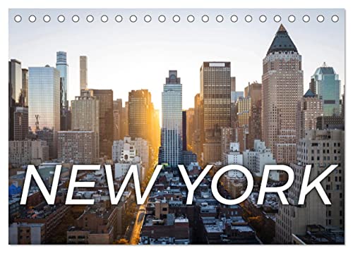 Traumstadt New York (Tischkalender 2025 DIN A5 quer), CALVENDO Monatskalender von CALVENDO