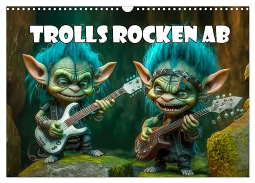 Trolls rocken ab (Wandkalender 2025 DIN A3 quer), CALVENDO Monatskalender von CALVENDO