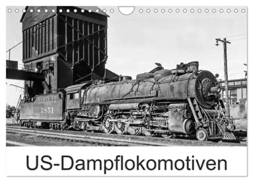 US-Dampflokomotiven (Wandkalender 2025 DIN A4 quer), CALVENDO Monatskalender von CALVENDO