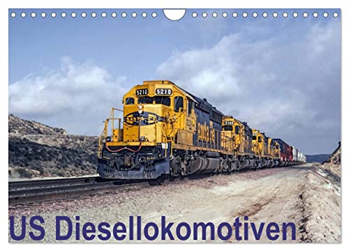 US Diesellokomotiven (Wandkalender 2025 DIN A4 quer), CALVENDO Monatskalender: Bilder eindrucksvoller technischer Meisterwerke, die noch heute sehr ... weite Land durchqueren. (CALVENDO Mobilitaet) von CALVENDO