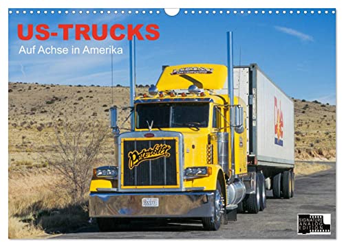 US-Trucks - Auf Achse in Amerika (Wandkalender 2025 DIN A3 quer), CALVENDO Monatskalender von CALVENDO