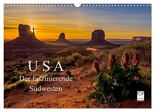 USA Der faszinierende Südwesten (Wandkalender 2026 DIN A3 quer), CALVENDO Monatskalender: Natur und Städte, die Highlights des Südwestens der USA (CALVENDO Natur) von Calvendo