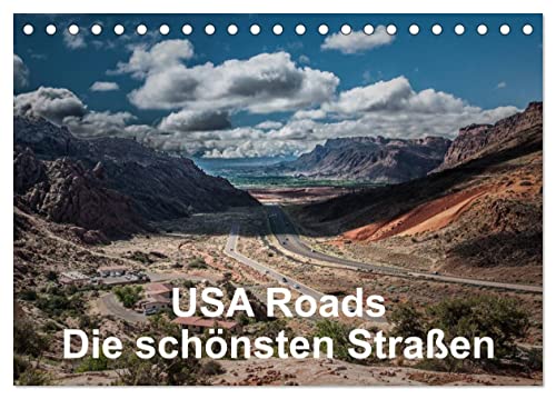 USA Roads (Tischkalender 2026 DIN A5 quer), CALVENDO Monatskalender: Eindrücke von den schönsten Straßen der USA (CALVENDO Orte) von CALVENDO