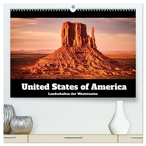 USA: Landschaften der Weststaaten (hochwertiger Premium Wandkalender 2025 DIN A2 quer), Kunstdruck in Hochglanz von CALVENDO