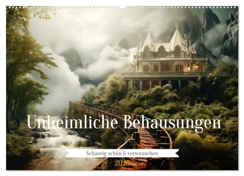 Unheimliche Behausungen (Wandkalender 2025 DIN A2 quer), CALVENDO Monatskalender