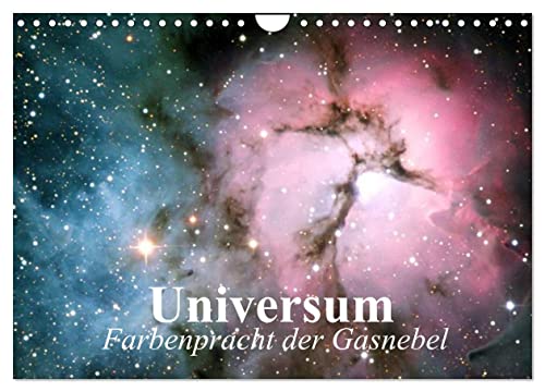 Universum. Farbenpracht der Gasnebel (Wandkalender 2025 DIN A4 quer), CALVENDO Monatskalender von CALVENDO