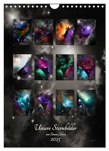 Unsere Sternbilder (Wandkalender 2025 DIN A4 hoch), CALVENDO Monatskalender von CALVENDO