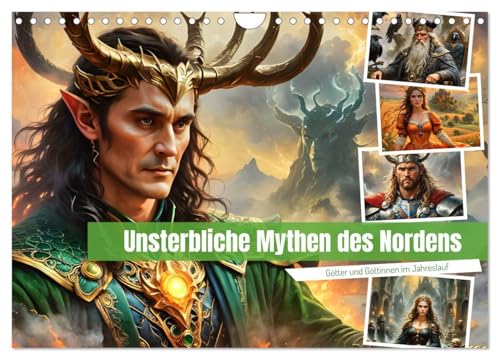 Unsterbliche Mythen des Nordens (Wandkalender 2025 DIN A4 quer), CALVENDO Monatskalender von CALVENDO