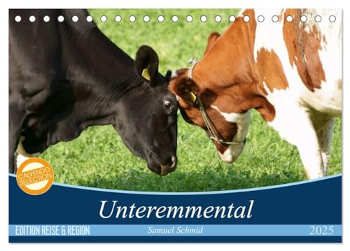 Unteremmental (Tischkalender 2025 DIN A5 quer), CALVENDO Monatskalender: Wer bei der Bezeichnung "Emmental" nur an Käse denkt, kennt die eindrückliche Hügellandschaft noch nicht. (CALVENDO Orte) von CALVENDO