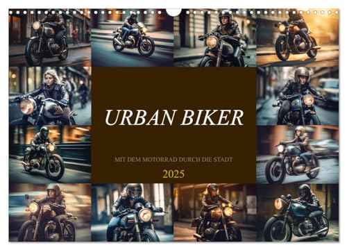 Urban Biker (Wandkalender 2025 DIN A3 quer), CALVENDO Monatskalender von CALVENDO