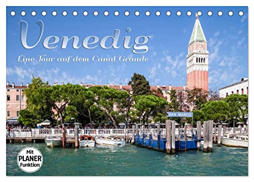 VENEDIG Eine Tour auf dem Canal Grande (Tischkalender 2026 DIN A5 quer), CALVENDO Monatskalender von CALVENDO