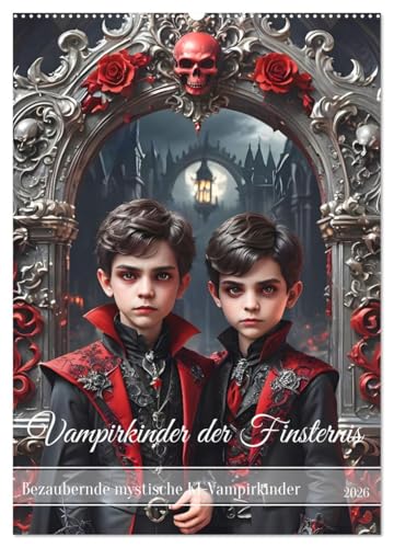Vampirkinder der Finsternis (Wandkalender 2026 DIN A2 hoch), CALVENDO Monatskalender von CALVENDO
