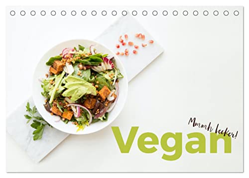 Vegan - Mmmh lecker! (Tischkalender 2025 DIN A5 quer), CALVENDO Monatskalender von CALVENDO
