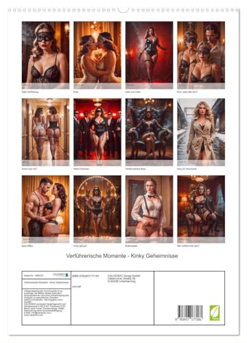Verführerische Momente - Kinky Geheimnisse (hochwertiger Premium Wandkalender 2025 DIN A2 hoch), Kunstdruck in Hochglanz von CALVENDO