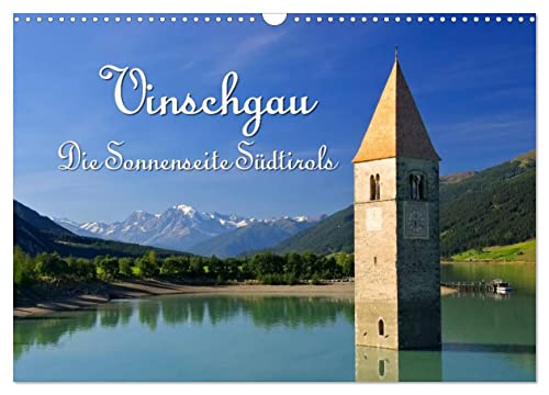 Vinschgau - Die Sonnenseite Südtirols (Wandkalender 2025 DIN A3 quer), CALVENDO Monatskalender von CALVENDO