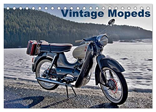 Vintage Mopeds (Tischkalender 2025 DIN A5 quer), CALVENDO Monatskalender von CALVENDO