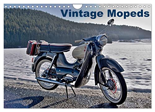 Vintage Mopeds (Wandkalender 2025 DIN A4 quer), CALVENDO Monatskalender von CALVENDO