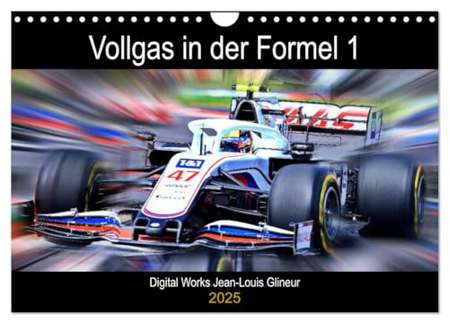 Vollgas in der Formel 1 (Wandkalender 2025 DIN A4 quer), CALVENDO Monatskalender von CALVENDO