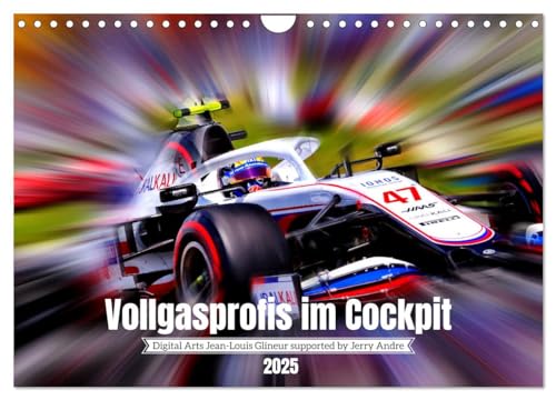 Vollgasprofis im Cockpit (Wandkalender 2025 DIN A4 quer), CALVENDO Monatskalender: Motorsport jenseits von Tempo 300 (CALVENDO Sport) von Calvendo