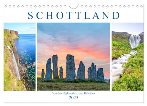 Von den Highlands zu den Hebriden (Wandkalender 2025 DIN A4 quer), CALVENDO Monatskalender von CALVENDO