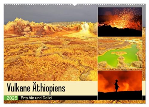 Vulkane Äthiopiens - Erta Ale und Dallol (Wandkalender 2025 DIN A2 quer), CALVENDO Monatskalender von CALVENDO