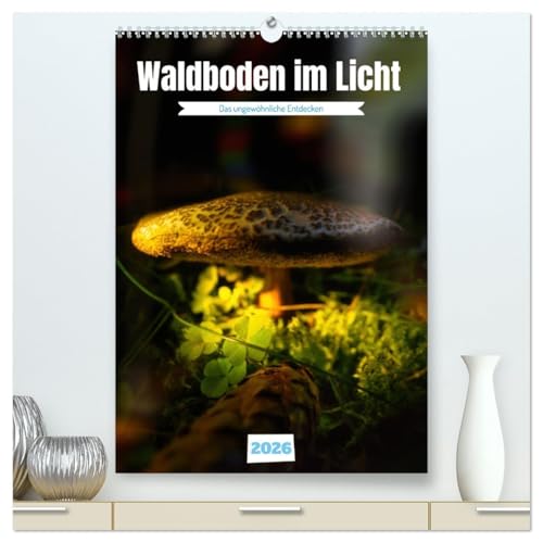 Waldboden im Licht (hochwertiger Premium Wandkalender 2026 DIN A2 hoch), Kunstdruck in Hochglanz von CALVENDO
