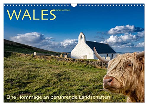 Wales - Eine Hommage an berührende Landschaften (Wandkalender 2025 DIN A3 quer), CALVENDO Monatskalender von CALVENDO