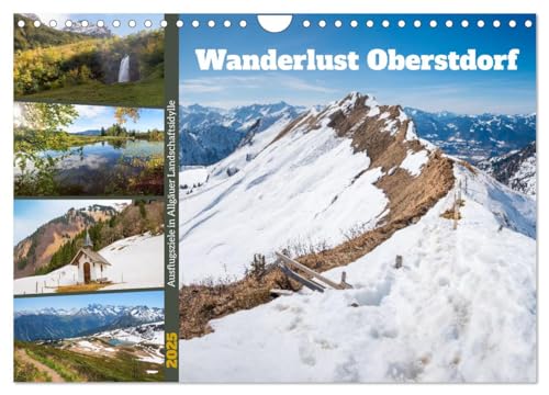 Wanderlust Oberstdorf (Wandkalender 2025 DIN A4 quer), CALVENDO Monatskalender von CALVENDO