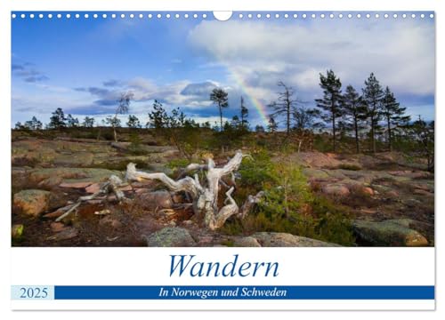 Wandern - In Norwegen und Schweden (Wandkalender 2025 DIN A3 quer), CALVENDO Monatskalender von CALVENDO