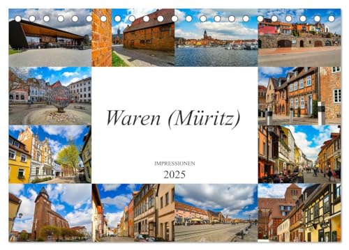 Waren Müritz Impressionen (Tischkalender 2025 DIN A5 quer), CALVENDO Monatskalender von CALVENDO