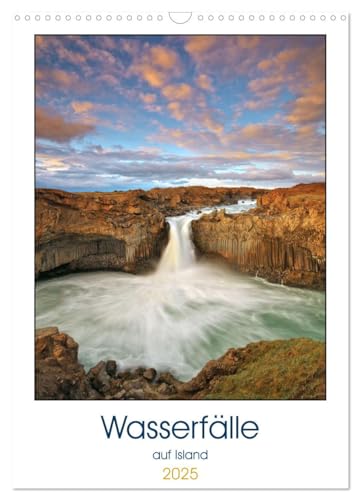 Wasserfälle auf Island (Wandkalender 2025 DIN A3 hoch), CALVENDO Monatskalender von CALVENDO