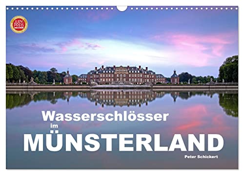 Wasserschlösser im Münsterland (Wandkalender 2025 DIN A3 quer), CALVENDO Monatskalender von CALVENDO